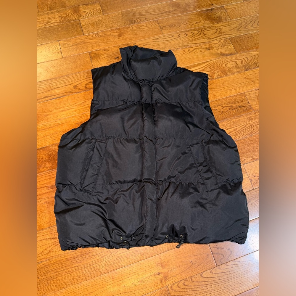 SHEIN black puffer vest